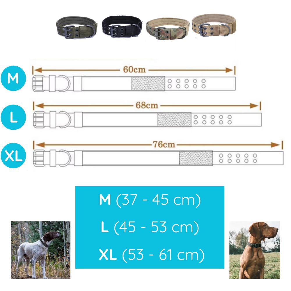 Collar Acolchado con Panel de Velcro