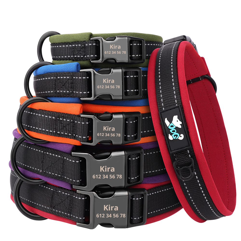 Personalisiertes reflektierendes und gepolstertes Halsband