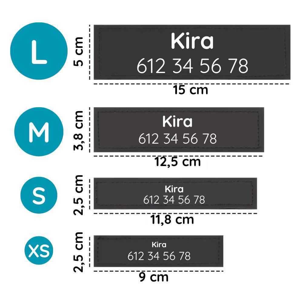 2x Parches de Velcro para Perro