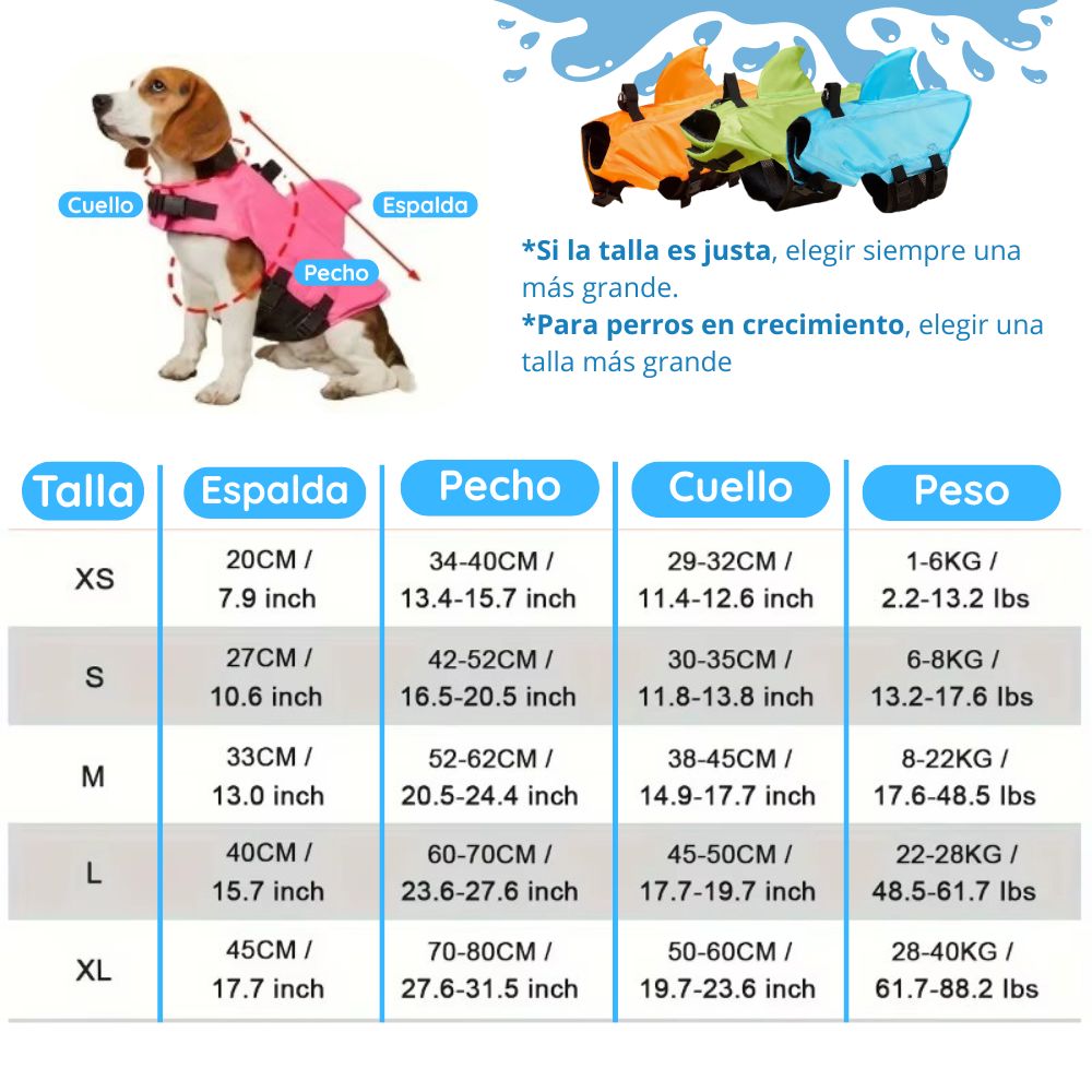 Chaleco Salvavidas de Tiburón