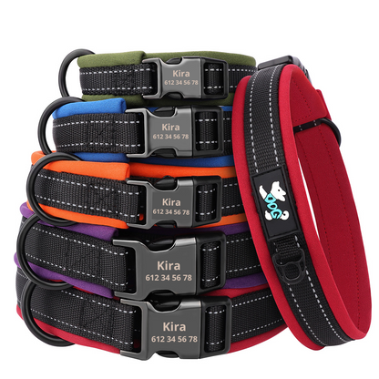 Personalisiertes reflektierendes und gepolstertes Halsband