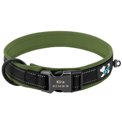 Personalisiertes reflektierendes und gepolstertes Halsband