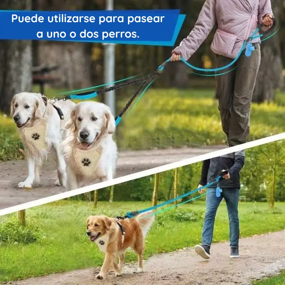 Correa Doble para Pasear 2 Perros