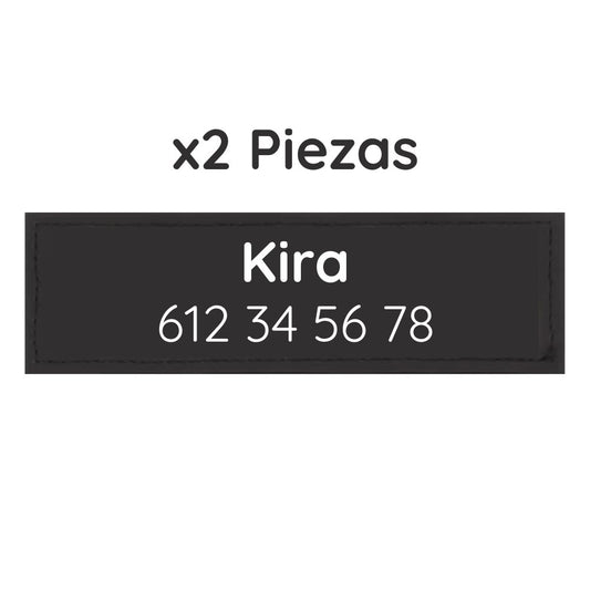 2x Parches de Velcro para Perro